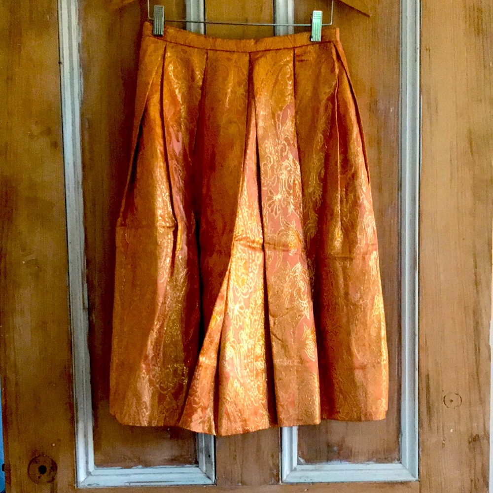 Vintage 1950's gold skirt